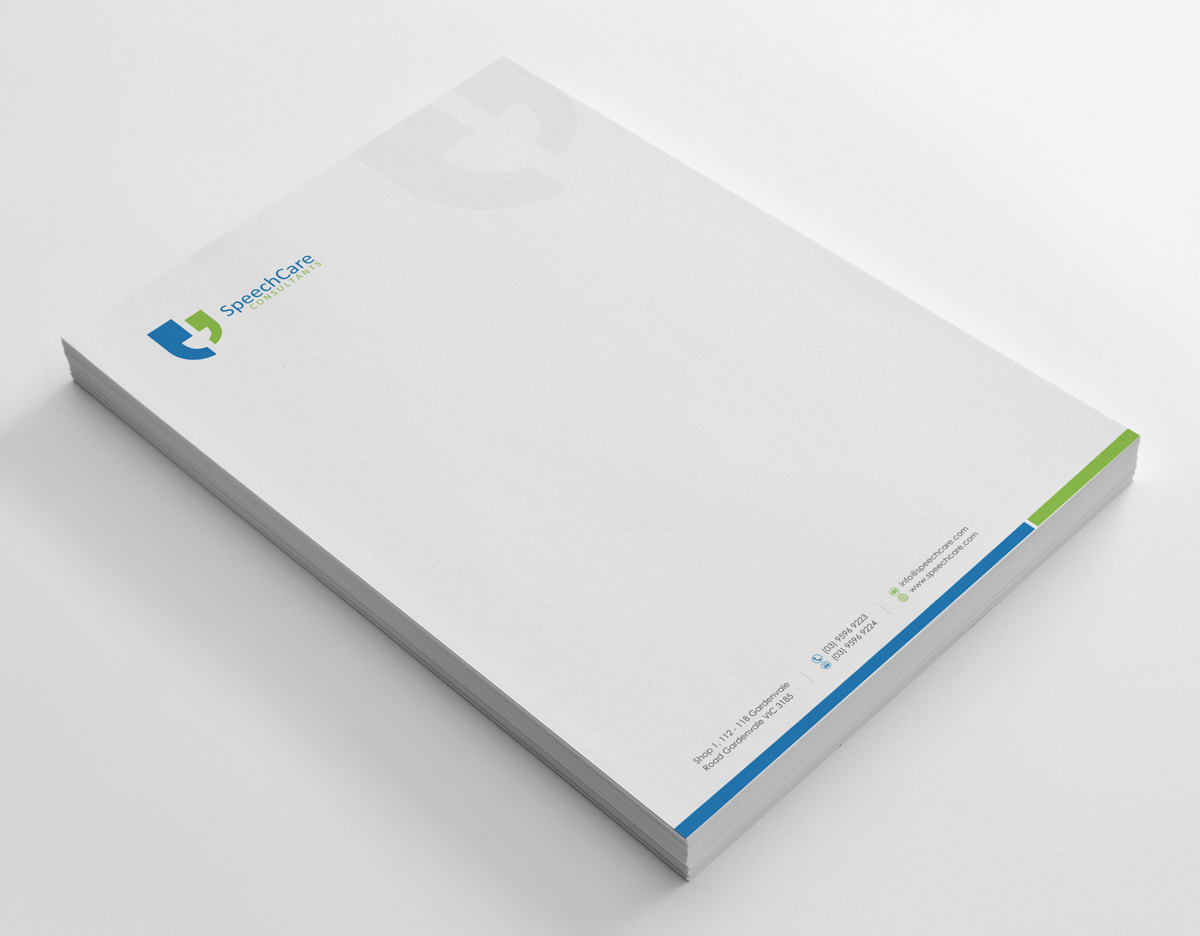 Letterhead Design by logodentity for SpeechCare Consultants | Design #3973804