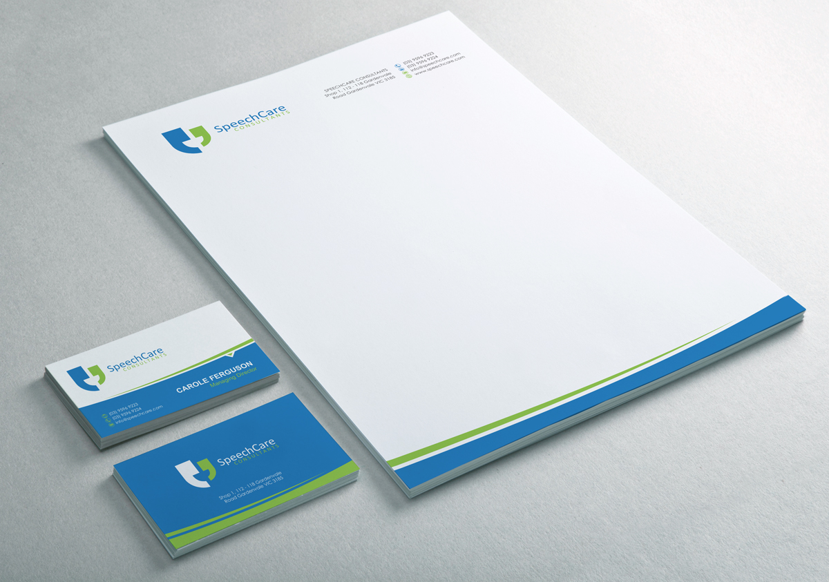 Diseño de Membrete por logodentity para SpeechCare Consultants | Diseño #3973824