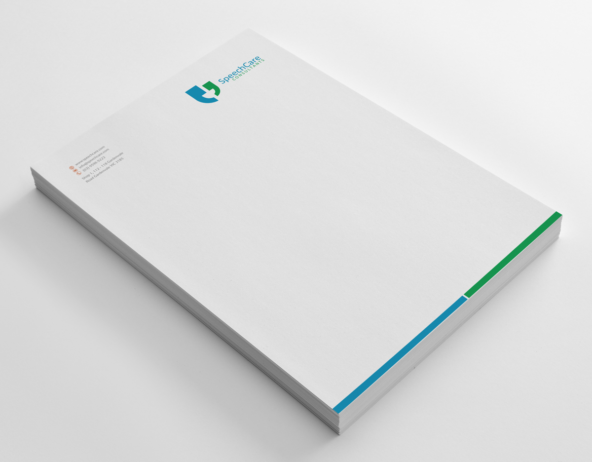 Diseño de Membrete por logodentity para SpeechCare Consultants | Diseño #4031488