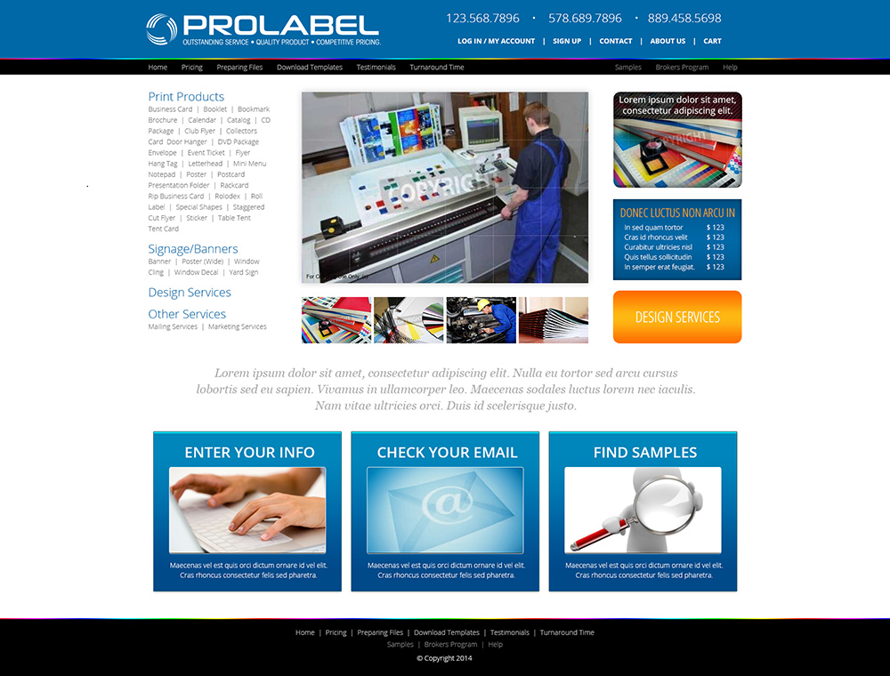 Web Design by designbox for ProLabel, Inc. | Design #4011986