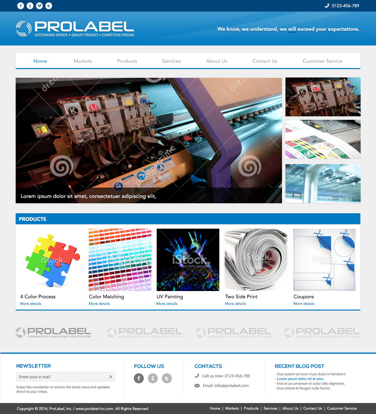 Web Design par Ivo Fernandes pour ProLabel, Inc. | Design #4068077