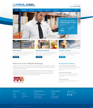 Web Design par pb pour ProLabel, Inc. | Design #5155280
