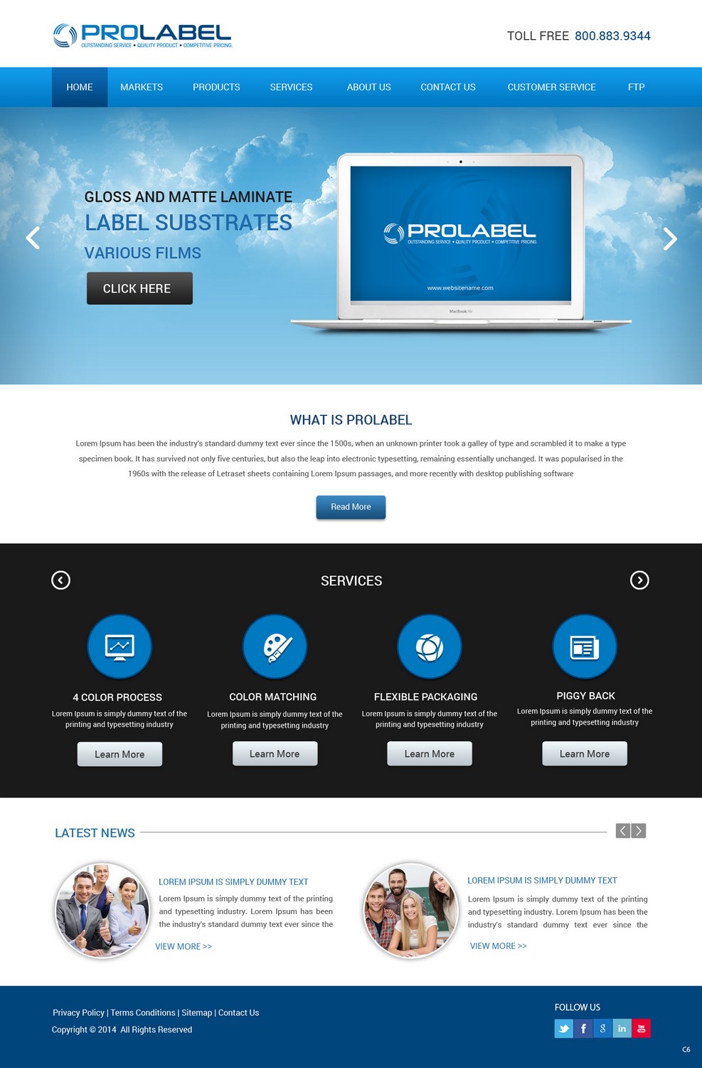 Web Design par pb pour ProLabel, Inc. | Design #5157129