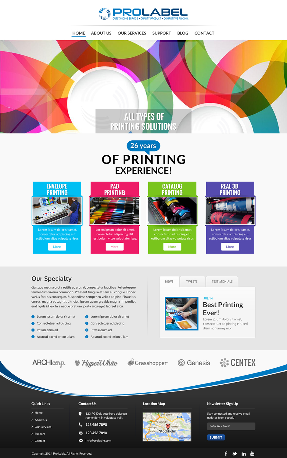 Web Design par Sbss pour ProLabel, Inc. | Design #4009448