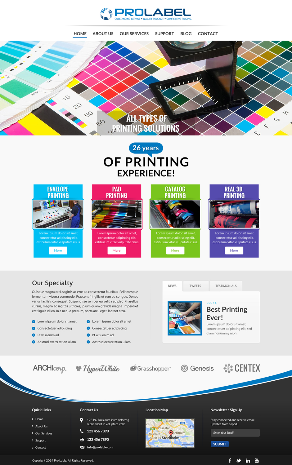 Web Design par Sbss pour ProLabel, Inc. | Design #4009453