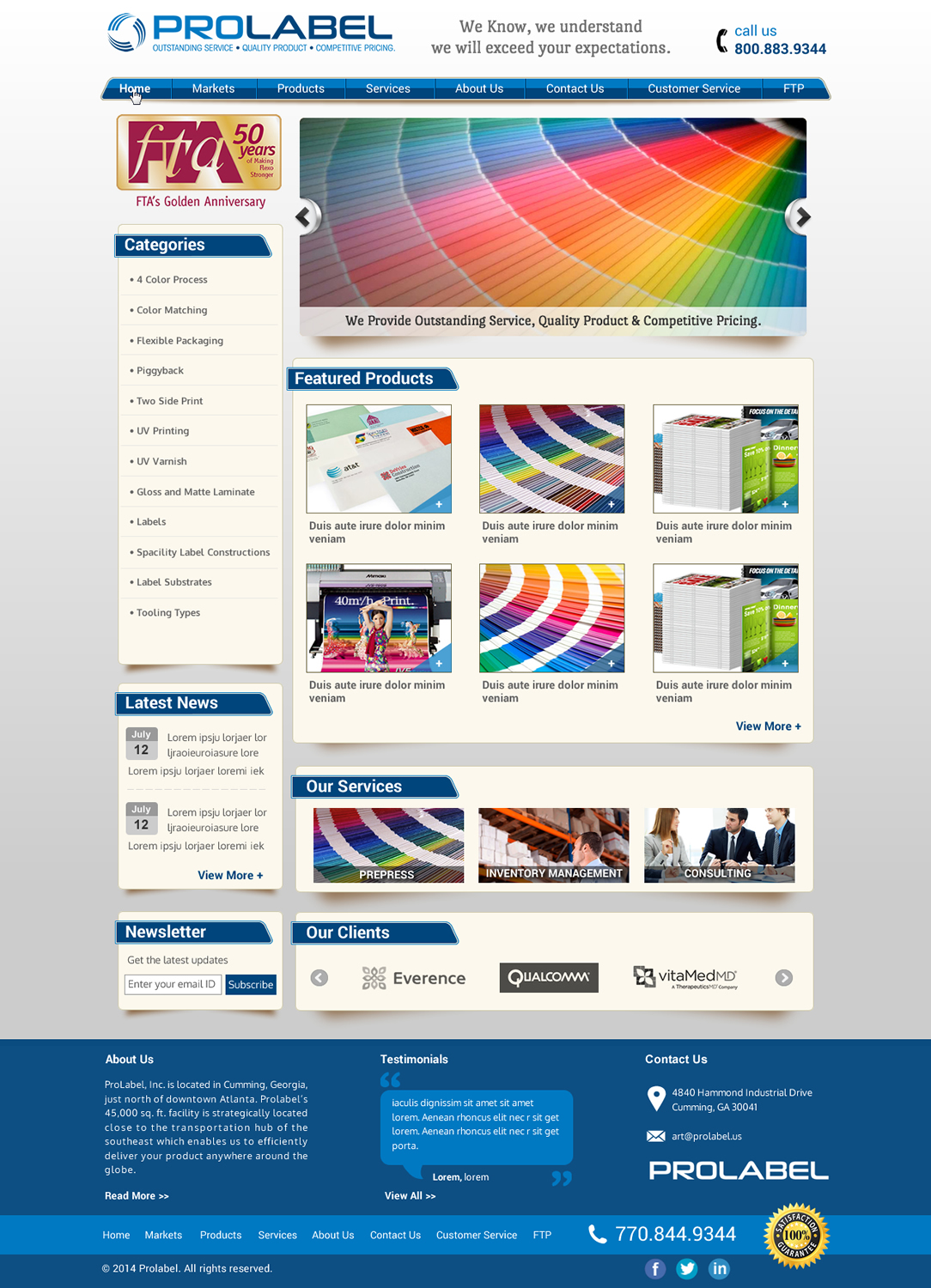 Web Design par Sbss pour ProLabel, Inc. | Design #4055769