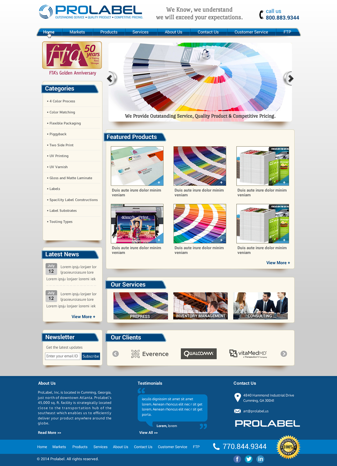Web Design par Sbss pour ProLabel, Inc. | Design #4055772