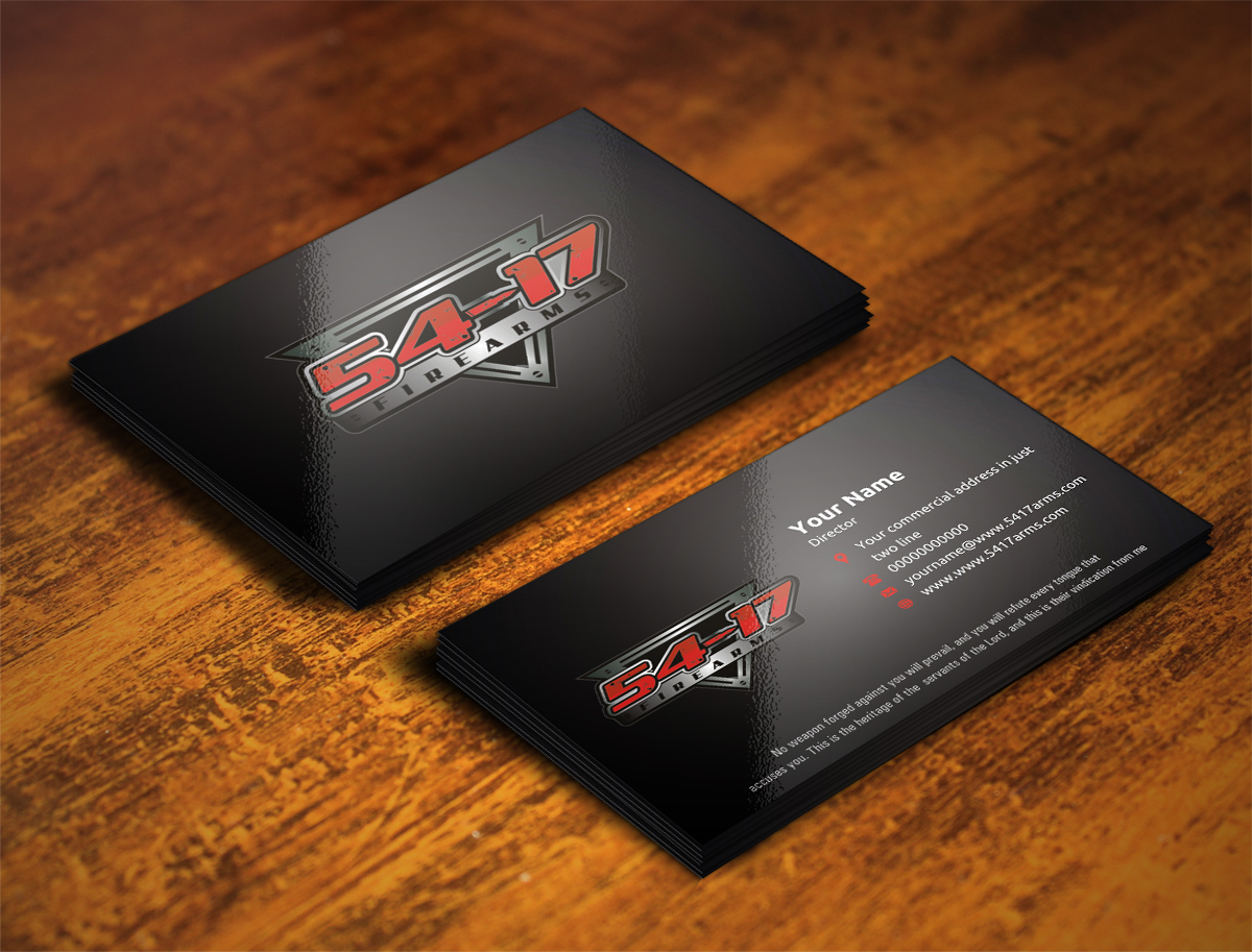 Business Card Design by INDIAN_Ashok for 54-17 Arms, LLC | Design #3982551