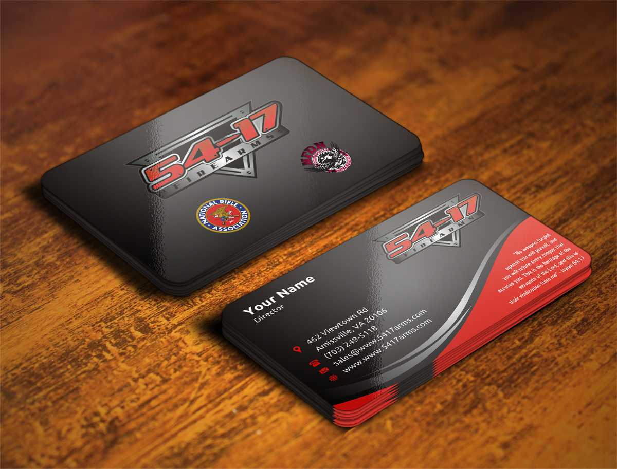 Business Card Design by INDIAN_Ashok for 54-17 Arms, LLC | Design #3989173
