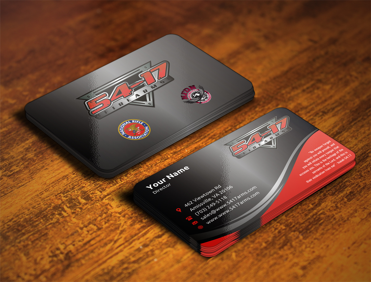 Business Card Design by INDIAN_Ashok for 54-17 Arms, LLC | Design #3989181