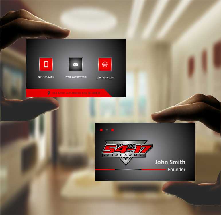 Business Card Design by AwsomeD for 54-17 Arms, LLC | Design #4008792