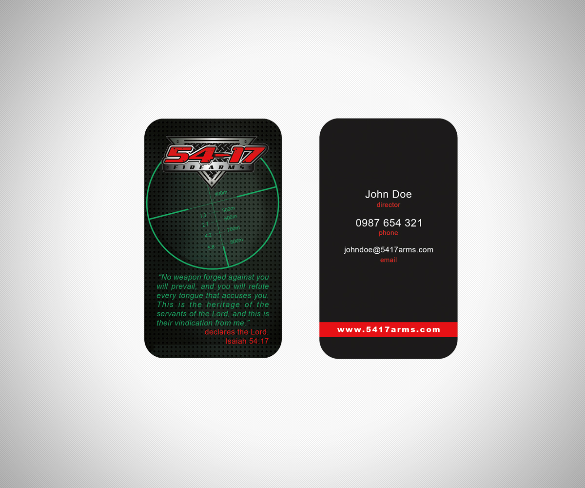 Business Card Design by neboica for 54-17 Arms, LLC | Design #3983705