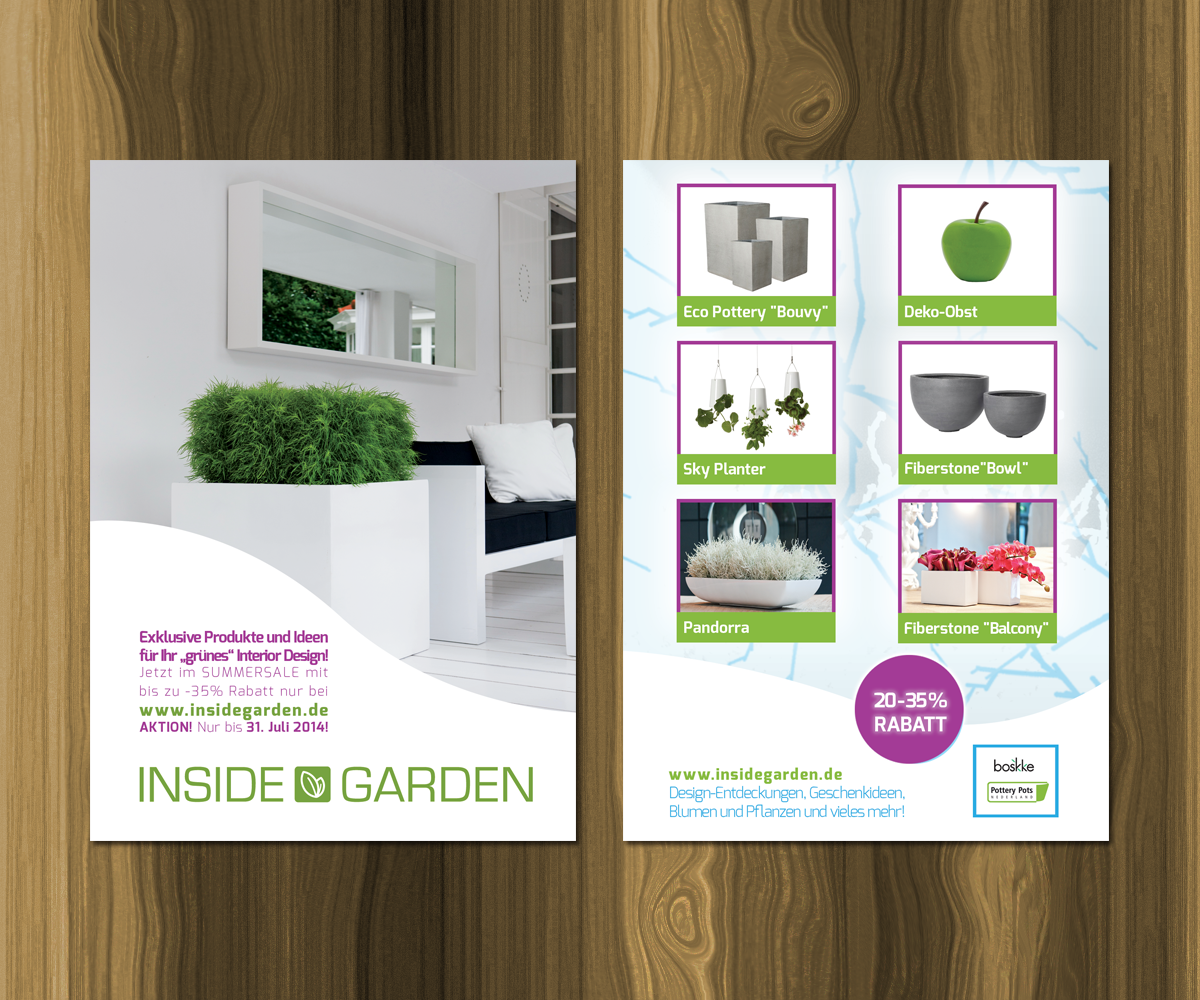 Flyer Design by ulver for insidegarden | Design #4042396