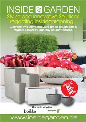 Diseño de Flyer por Black Stallions Impressive Solutions para insidegarden | Diseño #3993486