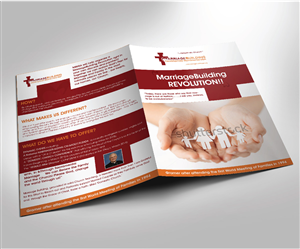 attractive brochure layout for MarriageBuilding USA