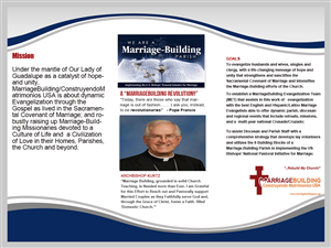 Brochure Design by Xtremegraphics Designz for MarriageBuilding USA | Design: #4043358