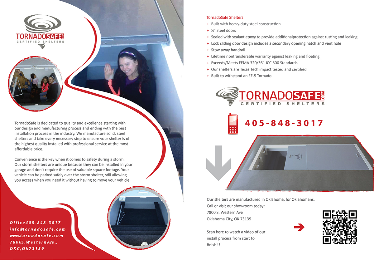 Brochure Design by ALSS444 for TornadoSafe Shelters | Design #3980132