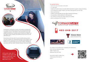 Brochure Design by ALSS444 for TornadoSafe Shelters | Design: #3980434