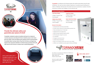 Brochure Design by ALSS444 for TornadoSafe Shelters | Design: #3981006