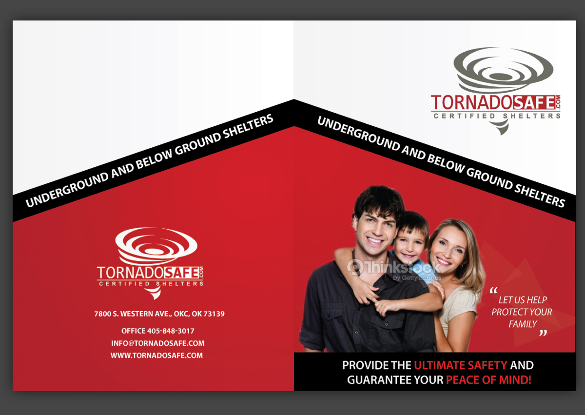 Brochure Design by uniquedesign10 for TornadoSafe Shelters | Design #3979529