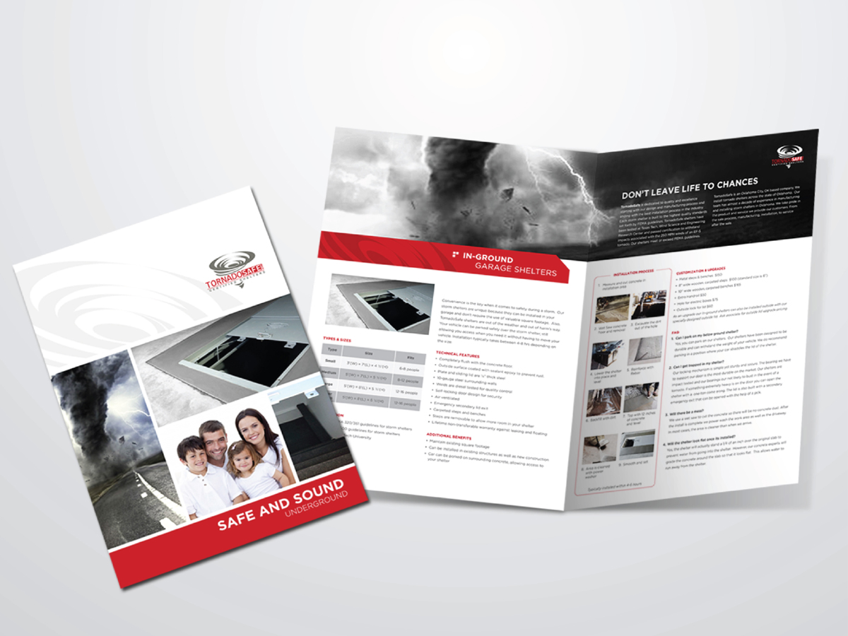 Broschüren-Design von Yaw Tong für TornadoSafe Shelters | Design #3980591