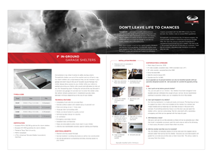 Brochure Design by Yaw Tong for TornadoSafe Shelters | Design: #3982484
