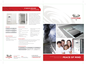 Brochure Design by Yaw Tong for TornadoSafe Shelters | Design: #3986472