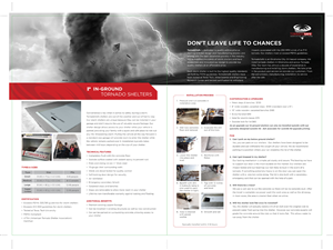 Brochure Design by Yaw Tong for TornadoSafe Shelters | Design: #3995309