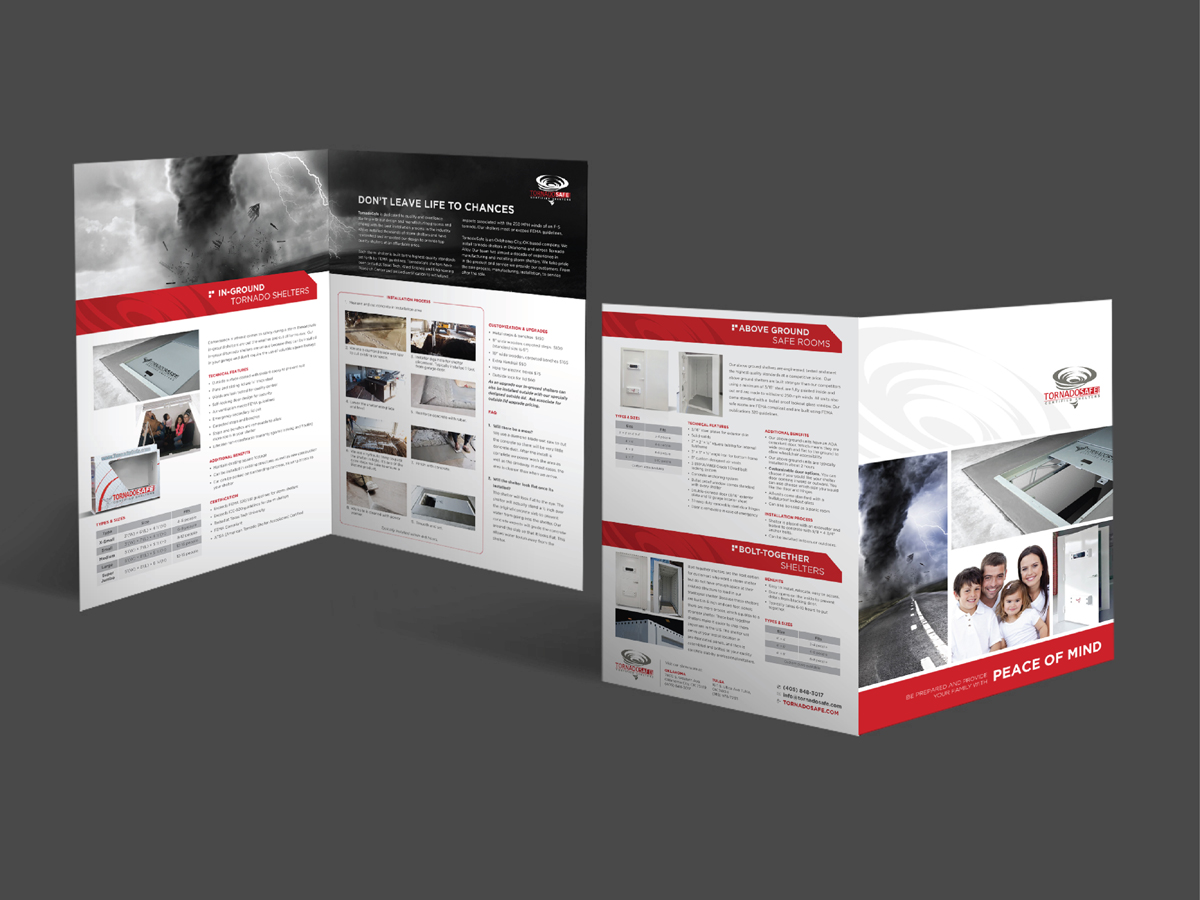 Brochure Design by Yaw Tong for TornadoSafe Shelters | Design #4187860
