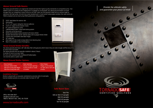 Brochure Design by Lampridis for TornadoSafe Shelters | Design #3981071