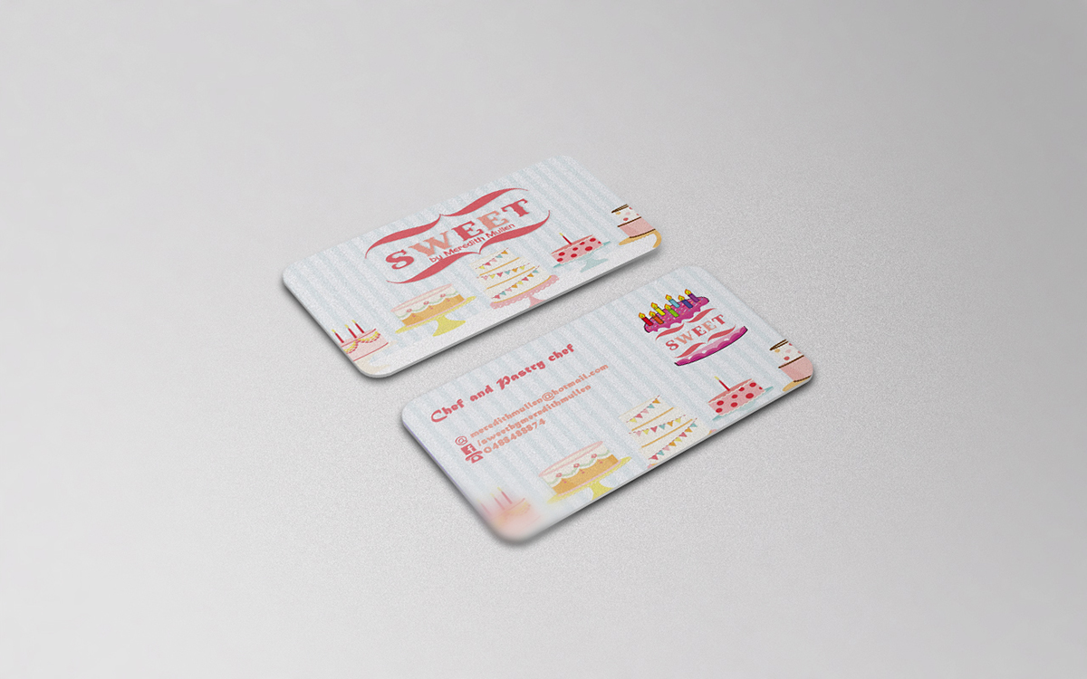 Business Card Design by mihalceart for Sweet by Meredith Mullen | Design #3975024