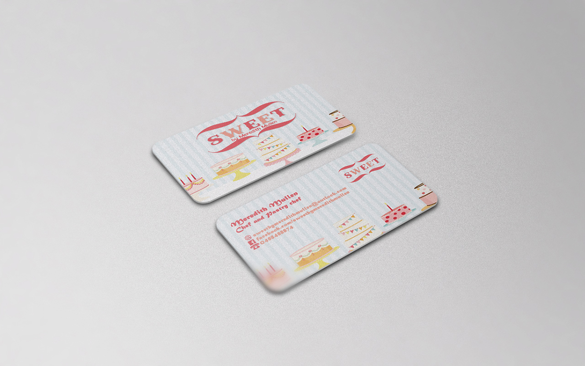 Business Card Design by mihalceart for Sweet by Meredith Mullen | Design #3979593
