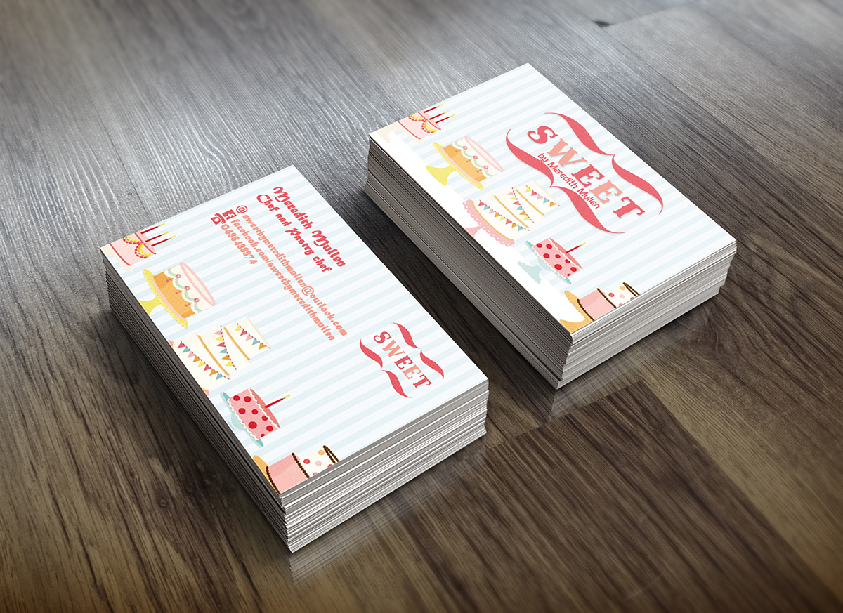 Visitenkarten-Design von mihalceart für Sweet by Meredith Mullen | Design #3979606