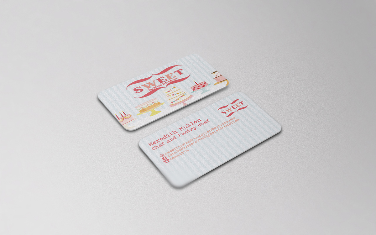 Visitenkarten-Design von mihalceart für Sweet by Meredith Mullen | Design #3987637