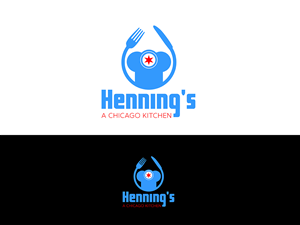Henning's, a Chicago Kitchen; or just Henning's | Logo Design by RoundYellow
