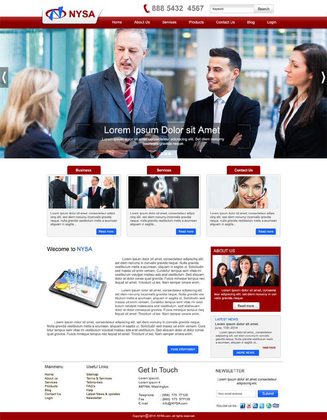 Wordpress Design by DesignXyz for Moonlight Group LLC | Design #4038869