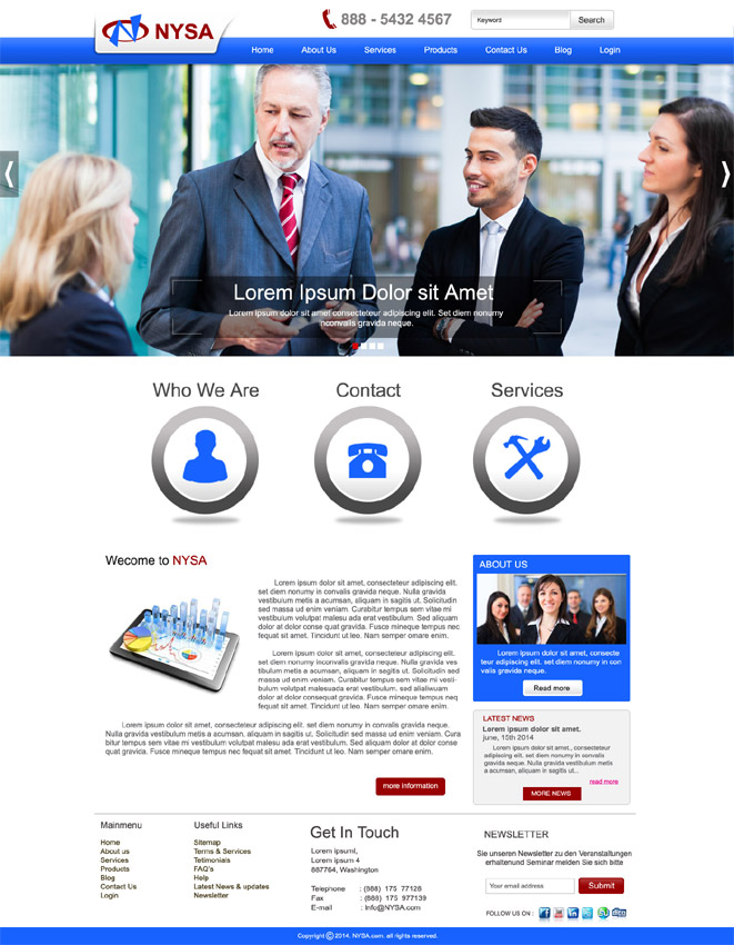 Wordpress Design by DesignXyz for Moonlight Group LLC | Design #4038885