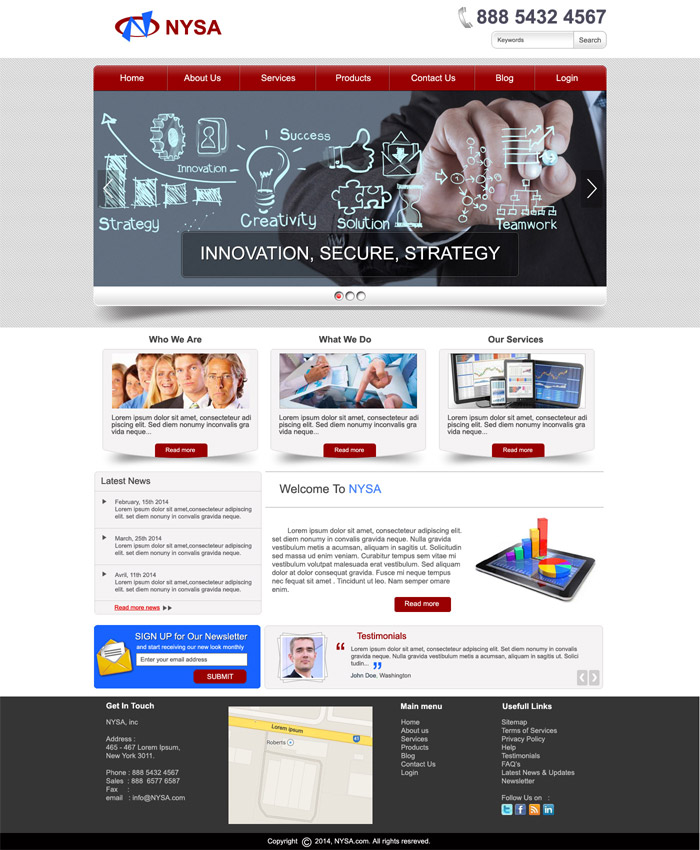 Wordpress Design by DesignXyz for Moonlight Group LLC | Design #4038930