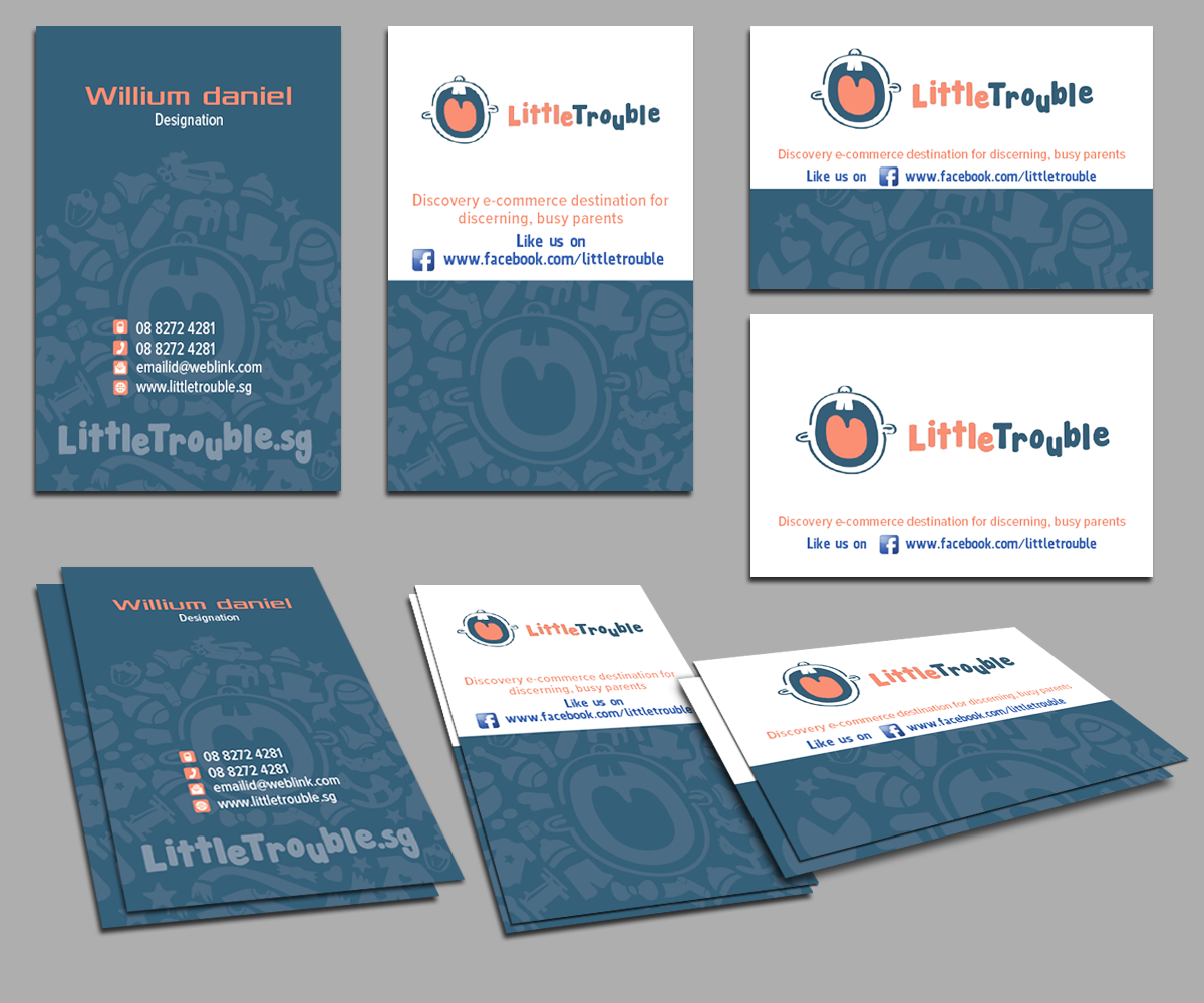 Diseño de Tarjeta de Presentación por kousik para Little Trouble | Diseño #3988517