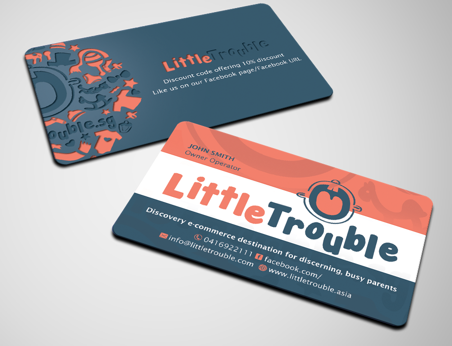 Business Card Design by shaikhdesign for Little Trouble | Design #3986767