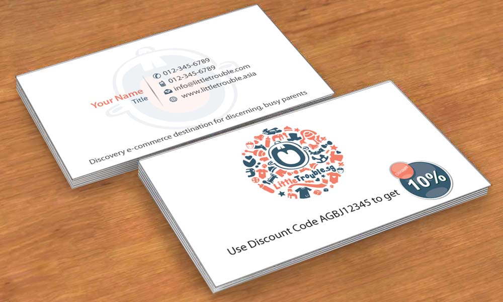 Business Card Design by Sbss for Little Trouble | Design #3985668