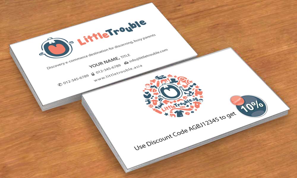 Business Card Design by Sbss for Little Trouble | Design #3985679