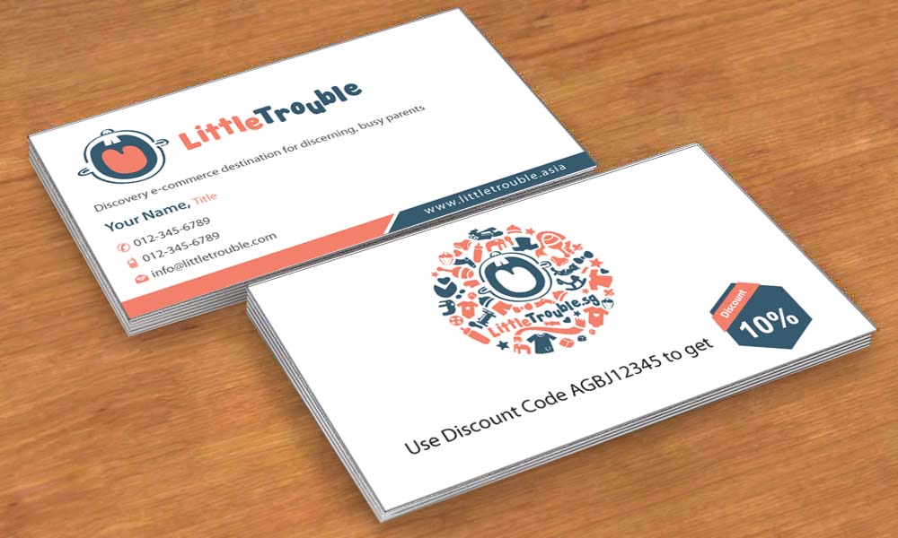 Business Card Design by Sbss for Little Trouble | Design #3985686
