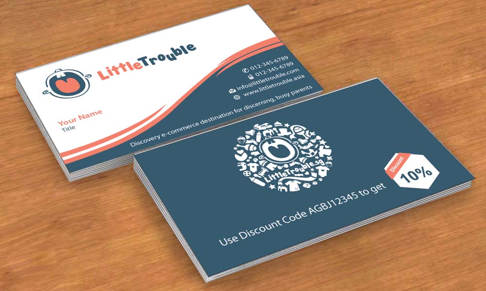 Business Card Design by Sbss for Little Trouble | Design #3985692