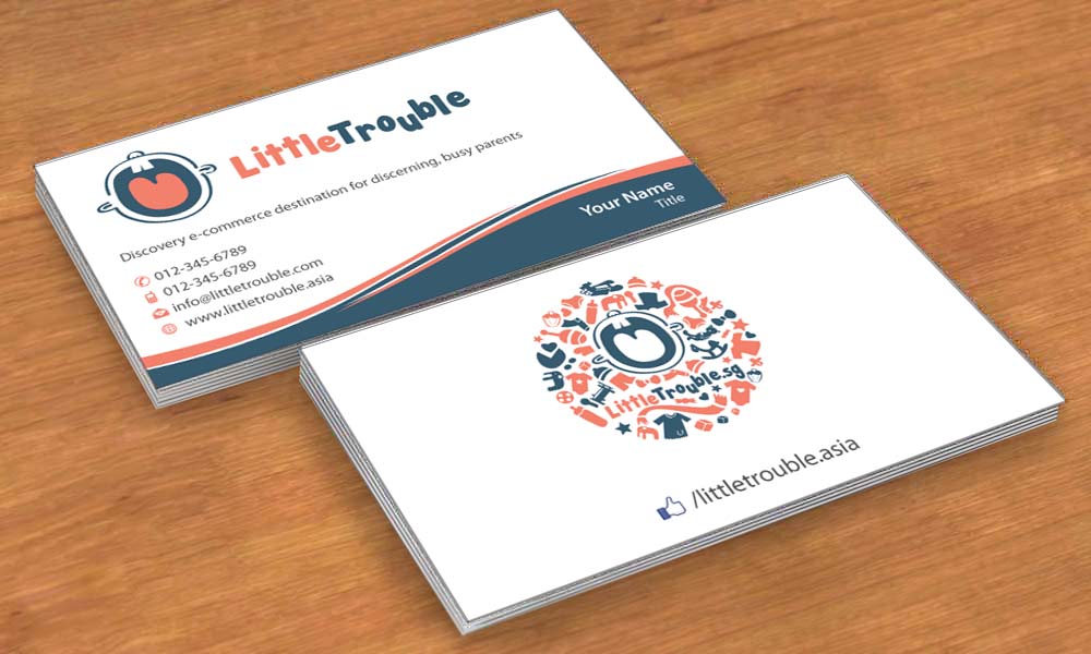 Business Card Design by Sbss for Little Trouble | Design #3985695