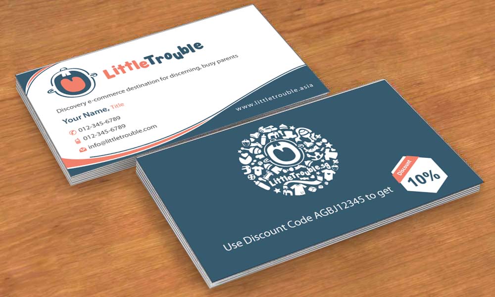 Business Card Design by Sbss for Little Trouble | Design #3985698