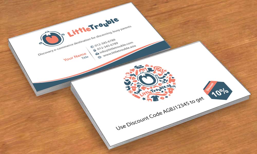 Business Card Design by Sbss for Little Trouble | Design #3985708