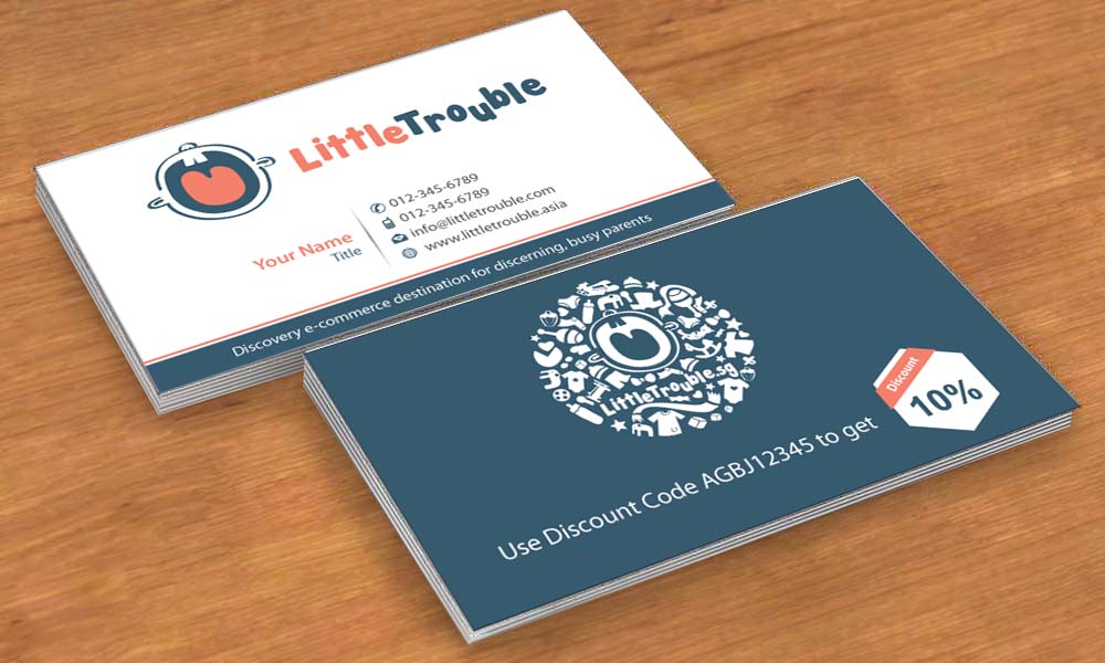 Business Card Design by Sbss for Little Trouble | Design #3985709