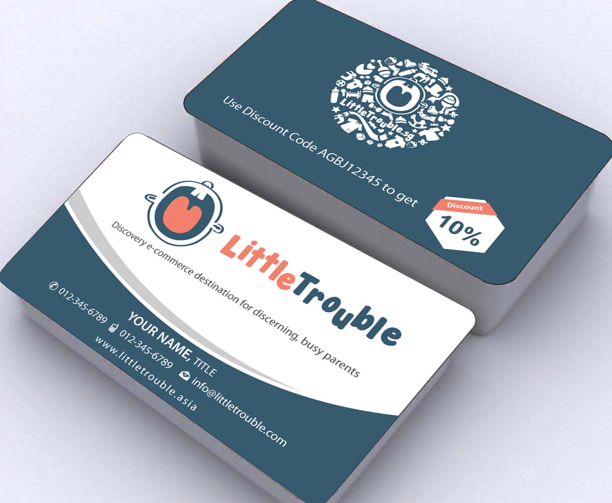 Business Card Design by Sbss for Little Trouble | Design #3985713