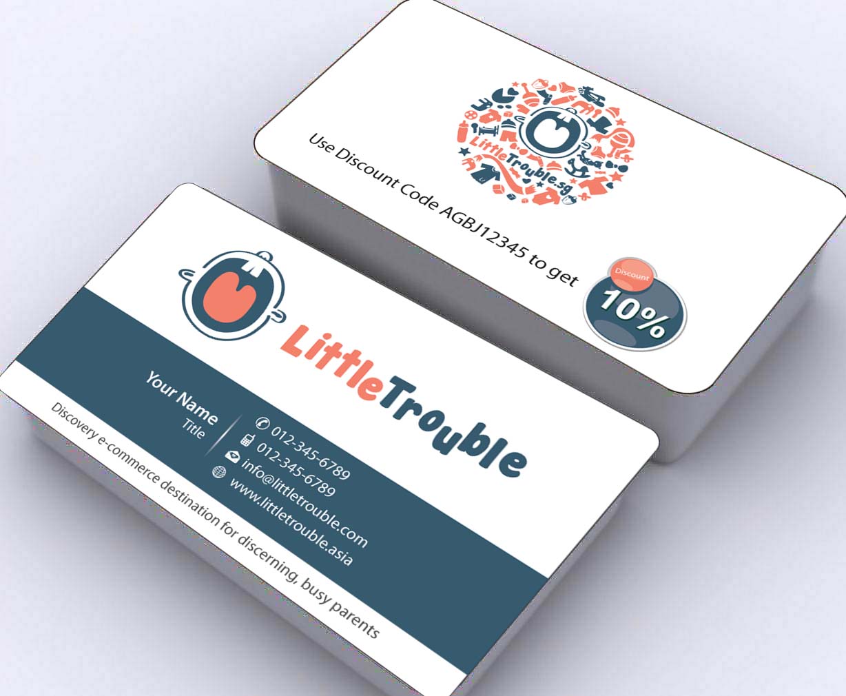Business Card Design by Sbss for Little Trouble | Design #3985714